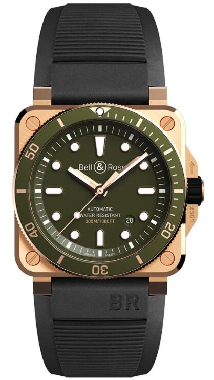Bell & Ross BR 03-92 Diver Green Bronze BR0392-D-G-BR/SCA Replica watch